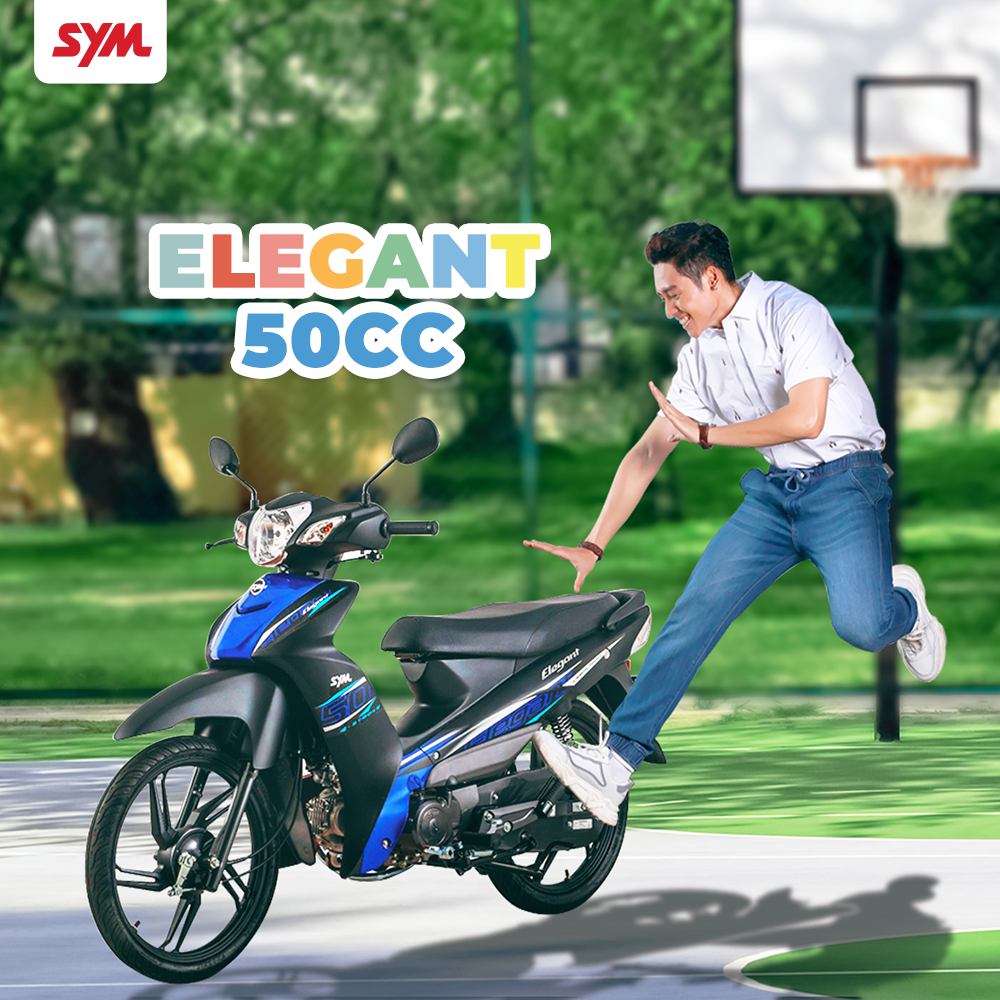 SYM Elegant 50cc Xe Số Giá Rẻ Siêu Tiết Kiệm Xăng