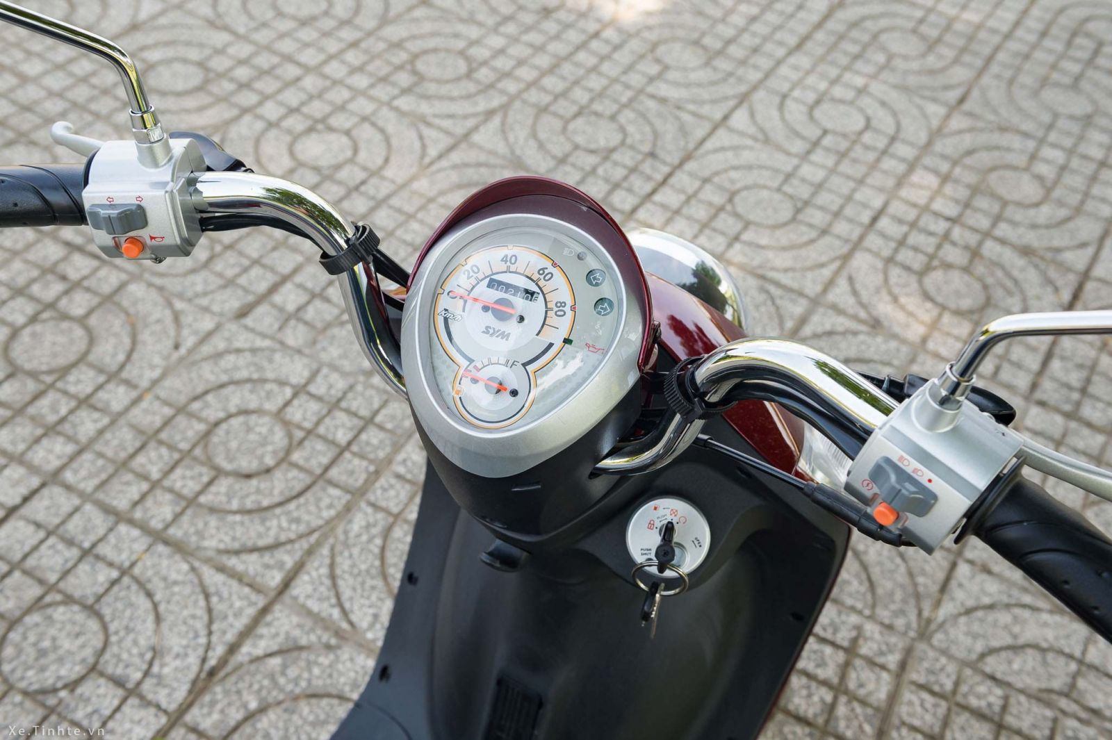 Xe ga 50cc Elite Sym màu xanh da trời