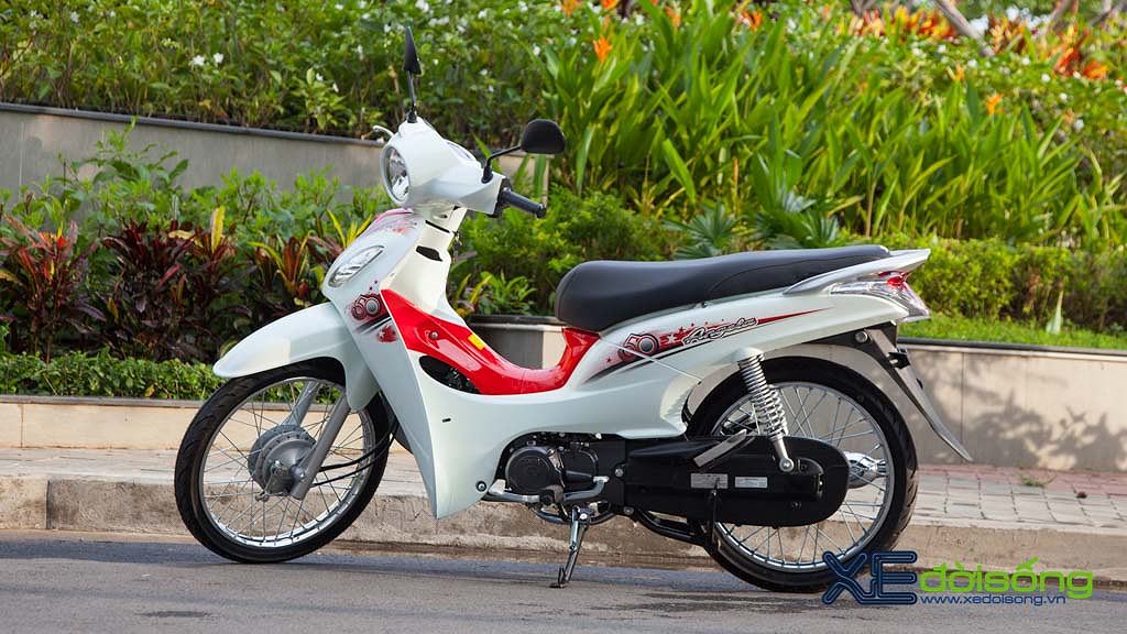 Xe máy Sym Angela 50cc màu đỏ đen